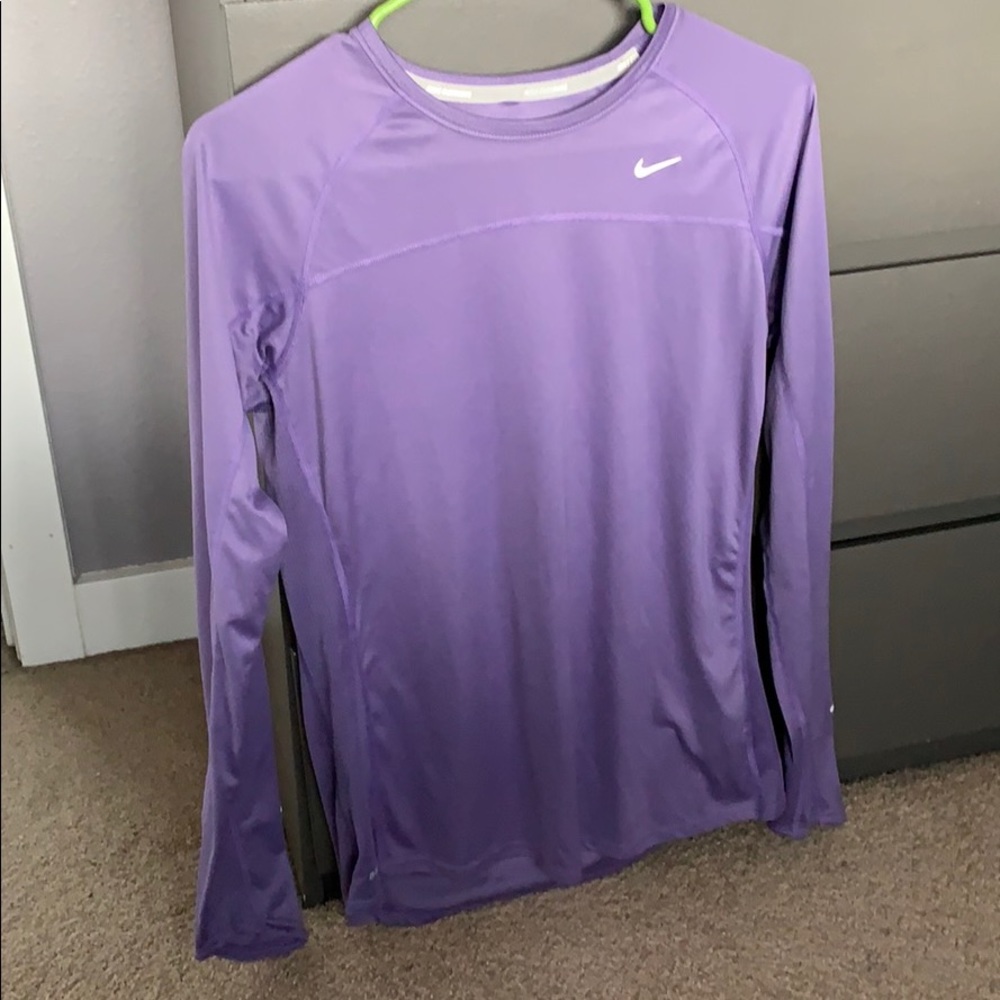 purple long sleeve shirt • Nike